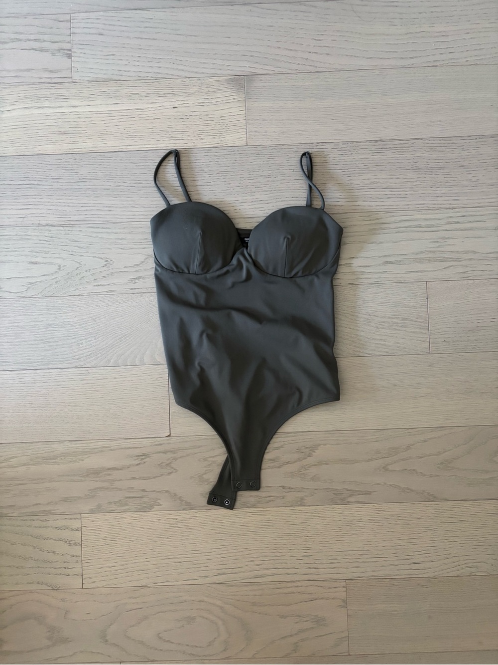 Express Dark Green Body Suit (Size: S)